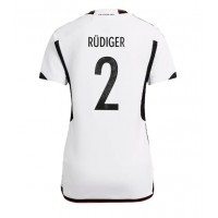 Tyskland Antonio Rudiger #2 Fotballklær Hjemmedrakt Dame VM 2022 Kortermet